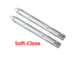 10" CGS 100lbs 3/4 Extension Soft Close Side Mount Slides