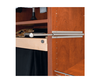 Rev-A-Shelf - 12" Satin Nickel Standard Valet Rod