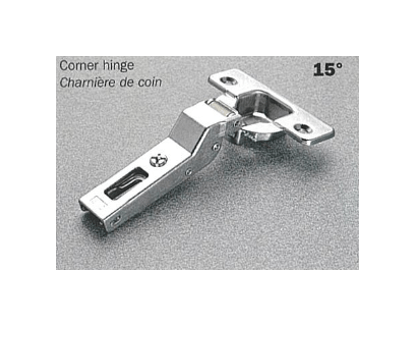 Salice - 15° Angle Screw-on Self-Close Clip-on Hinge