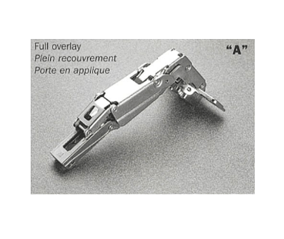 Salice - 165° Knock-in Full Overlay Self-Close Hinge