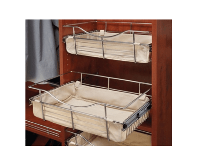 Rev-A-Shelf - 18"W x 12"D x 11"H - Tan Cloth Liner Insert for Closet Pullout