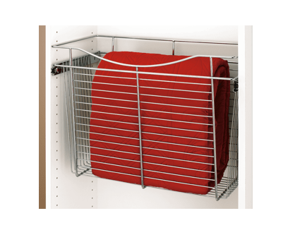 Rev-A-Shelf - 18"W x 16"D x 18"H - Chrome Wire Basket Pullout for Closet