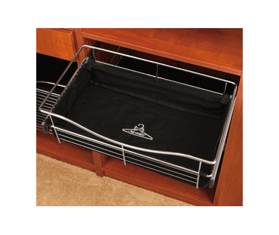 Rev-A-Shelf - 24"W x 20"D x 7"H - Black Cloth Liner Insert for Closet Pullout