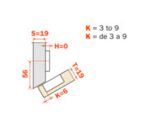 -30° Angle Hinges