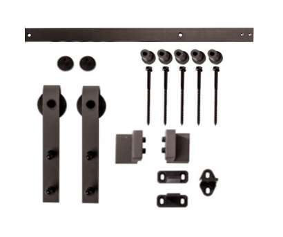 72" (6') Black Flat Rail Face Mount Eco Roller Unit Kit