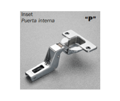 Salice - 94° F SERIES 40mm Cup Screw-on Inset Self-Close Hinge For Thick Doors