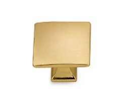 Aurora Knob Brushed Brass