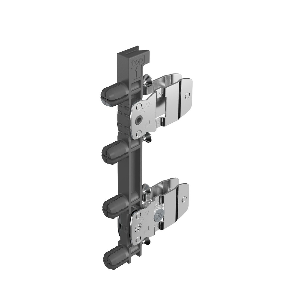 AvanTech YOU Drawer front connector for side profile, height 187 / 251 mm, knocking in