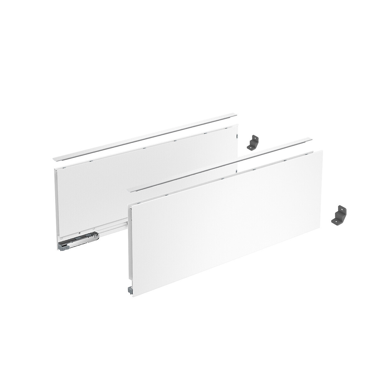 AvanTech YOU Drawer side profile set, height 187 mm x NL 300 mm, White, Left and Right