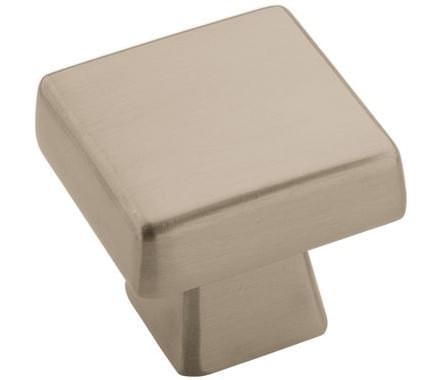 Blackrock - Knob 1-3/16" SQ Knob Satin Nickel