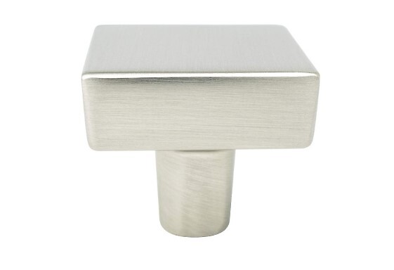 Brookridge Knob Square Brushed Nickel