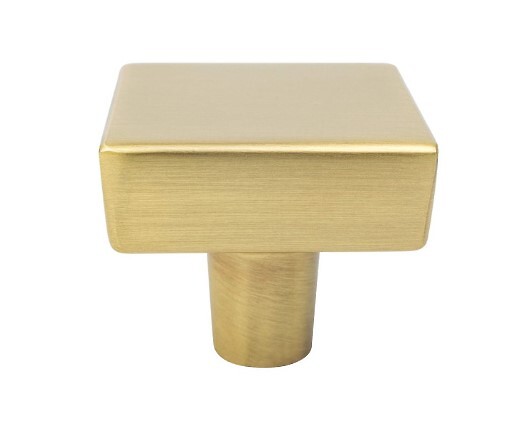 Brookridge Knob Square Modern Brushed Gold