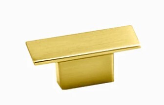 Byron Knob Brushed Brass