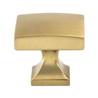 Century Edge Knob 1-3/8" SQ Knob Brushed Gold