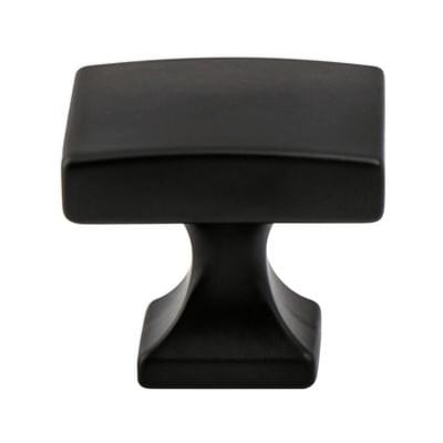 Century Edge Knob 1-3/8" SQ Knob Matte Black