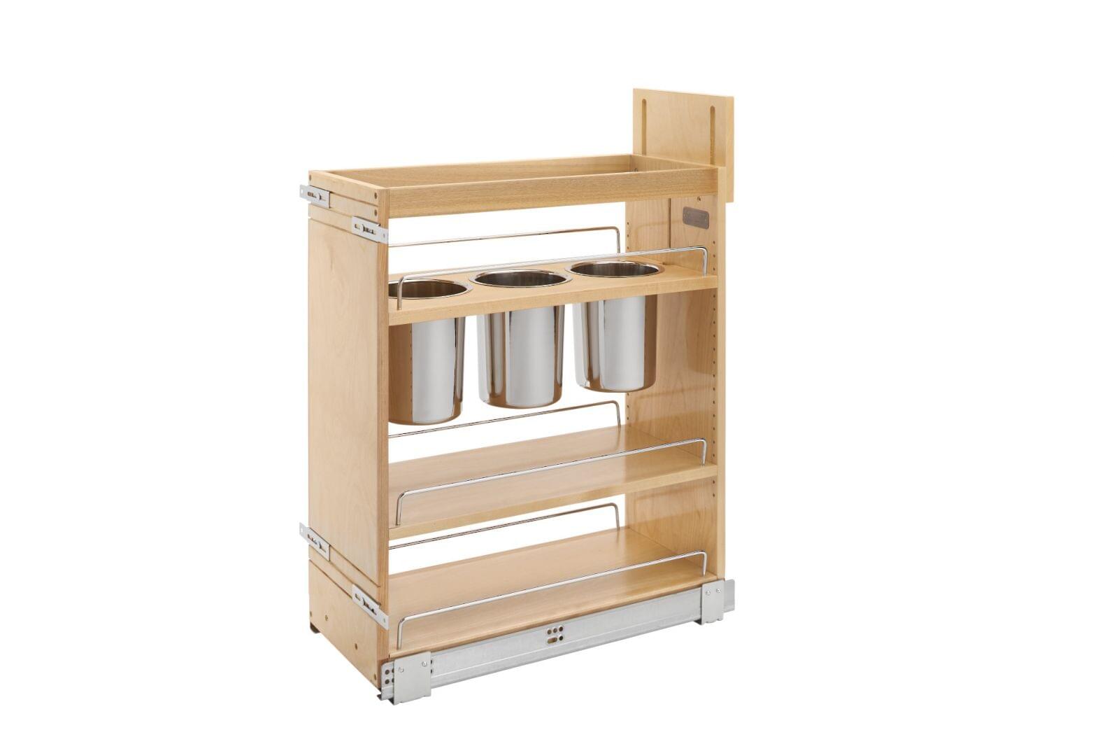 Rev-A-Shelf - (NEW) 9-1/2" Base Cabinet Pullout w/Utensil Bins