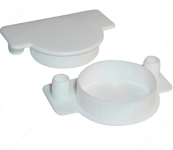 Cover Plug for Hinge Holes White