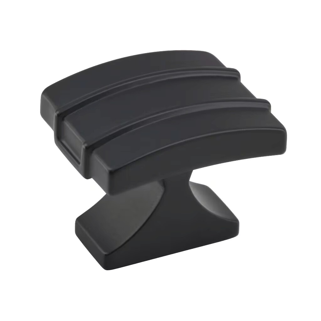 Davenport - Rectangle Knob 1-1/2" x 1-1/4" - Matte Black
