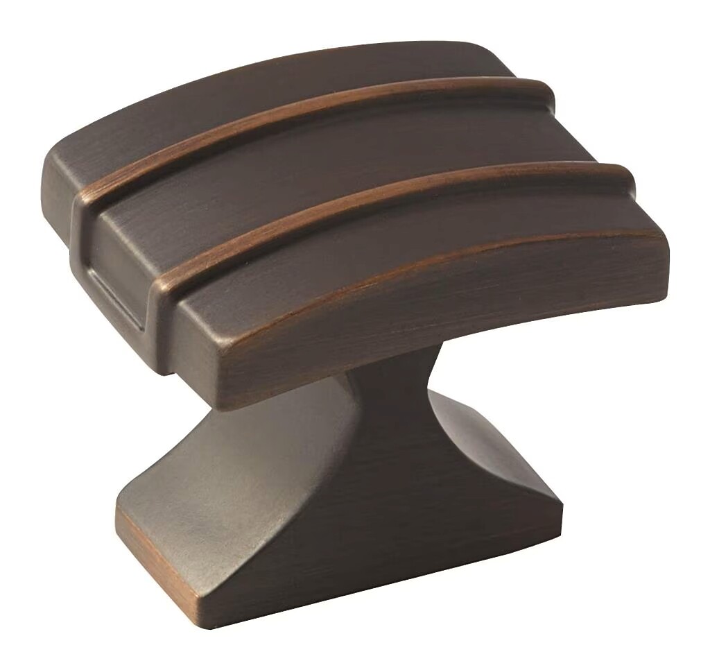 Davenport - Rectangle Knob 1-1/2" x 1-1/4" - Oil-Rubbed Bronze