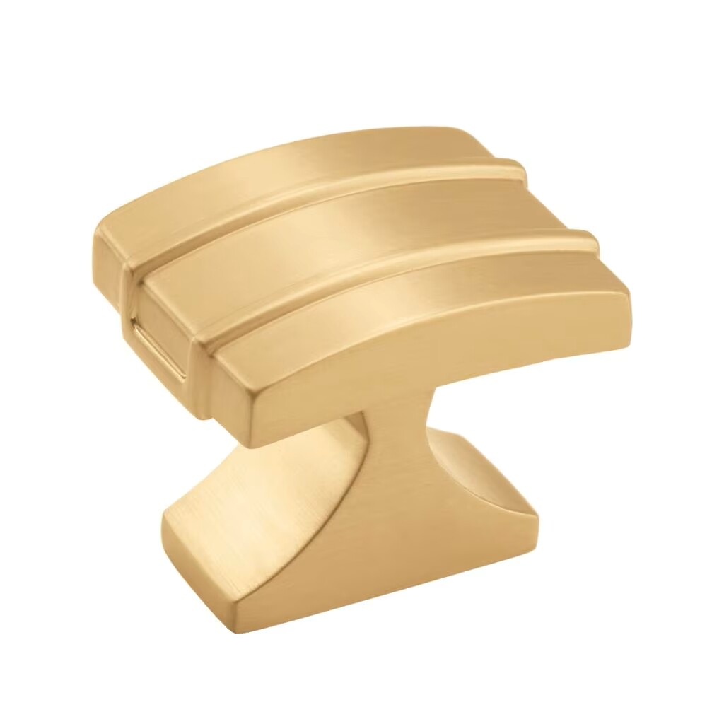 Davenport - Rectangle Knob 1-1/4" x 1" - Champagne Bronze