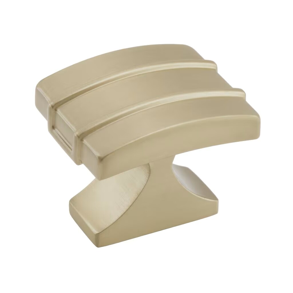 Davenport - Rectangle Knob 1-1/2" x 1-1/4" - Golden Champagne