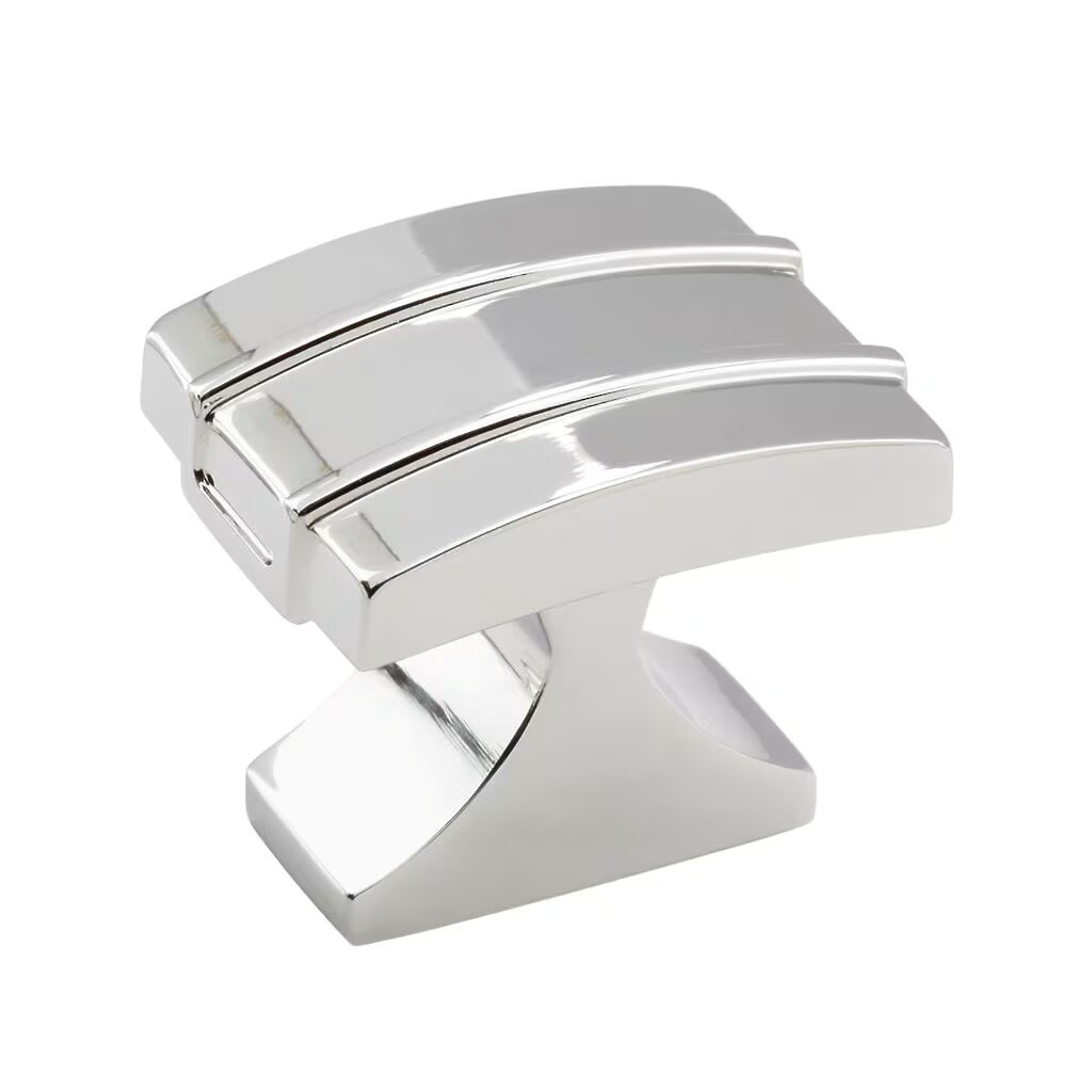 Davenport - Rectangle Knob 1-1/4" x 1" - Polished Chrome