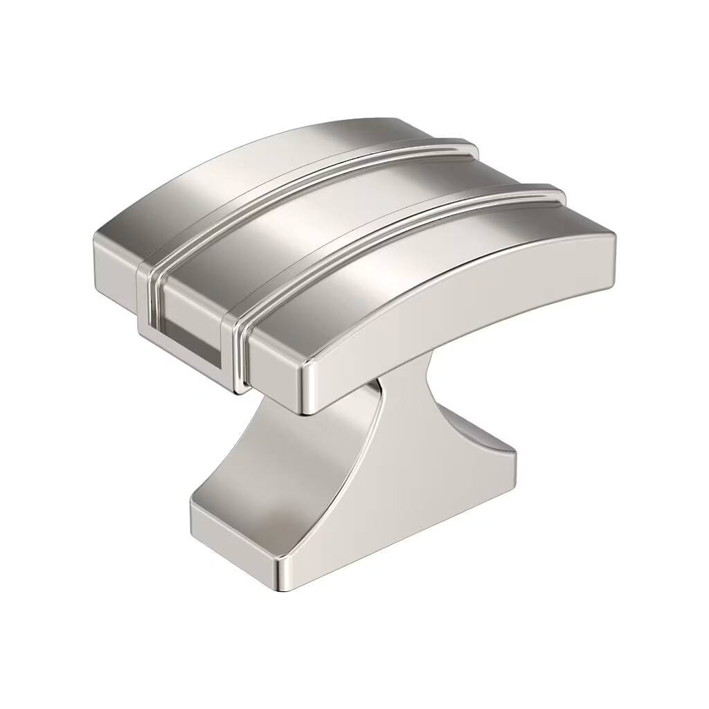 Davenport - Rectangle Knob 1-1/2" x 1-1/4" - Polished Nickel