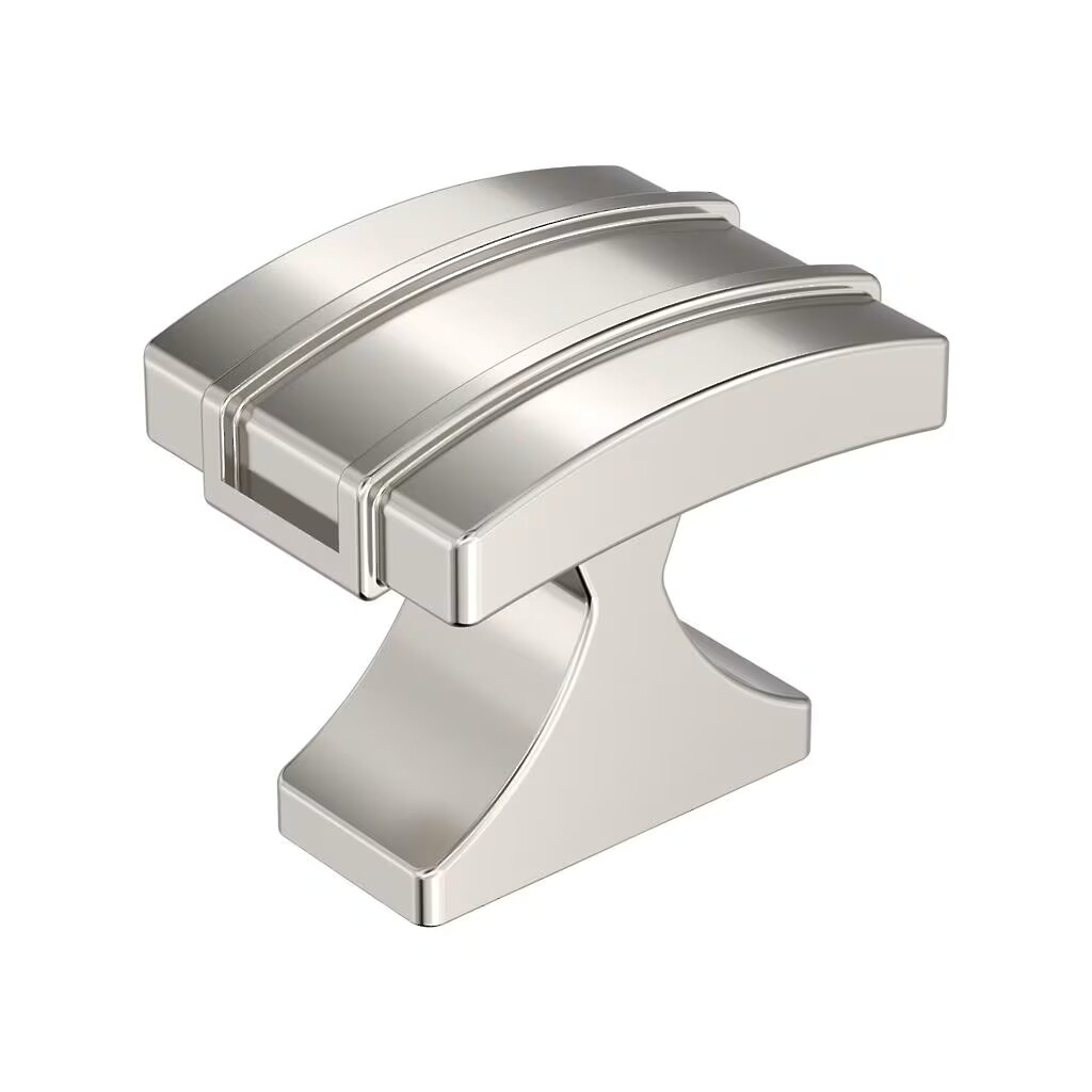 Davenport - Rectangle Knob 1-1/4" x 1" - Polished Nickel