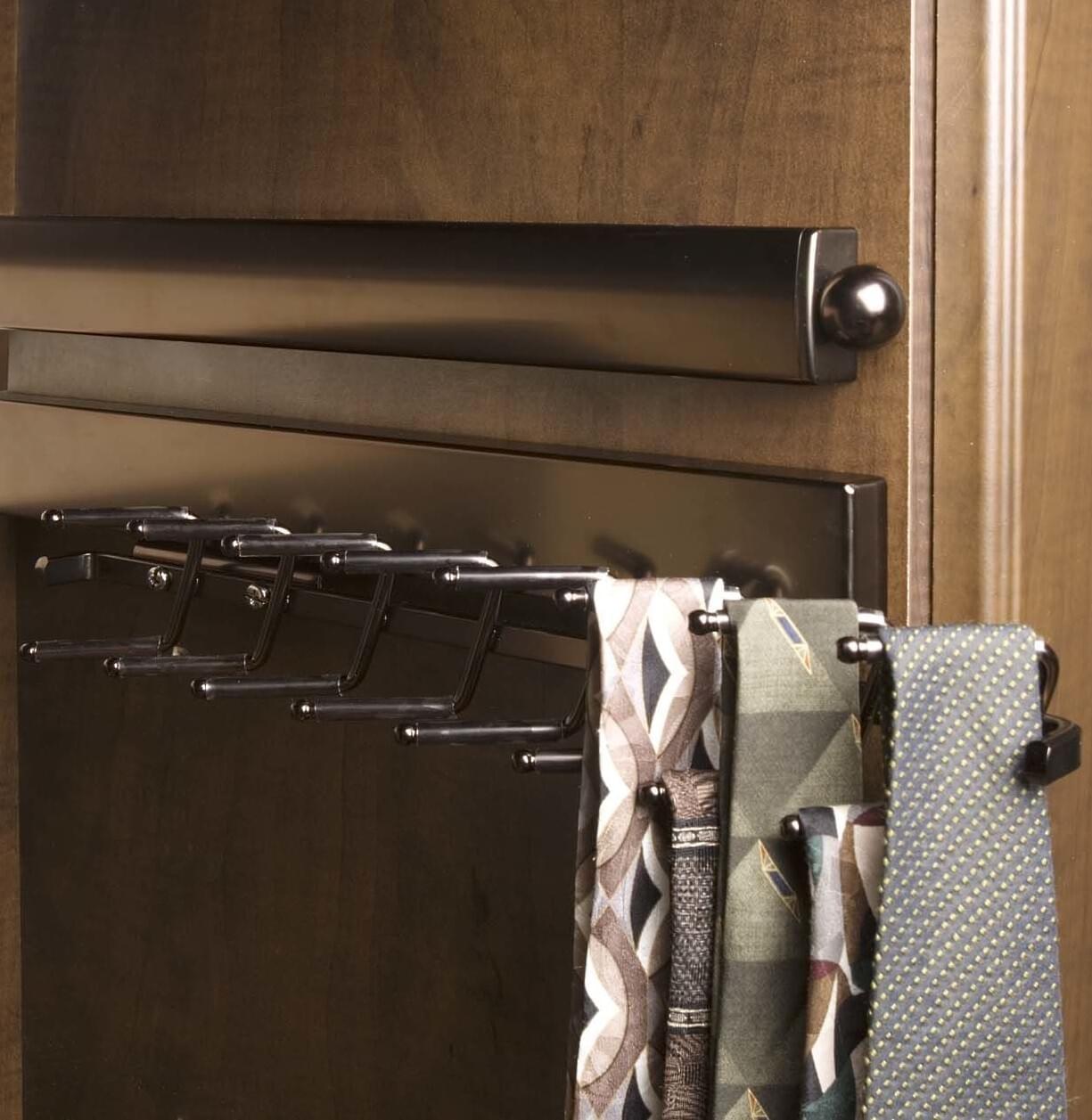 Rev-A-Shelf - Deluxe Slide Tie Rack - Bronze