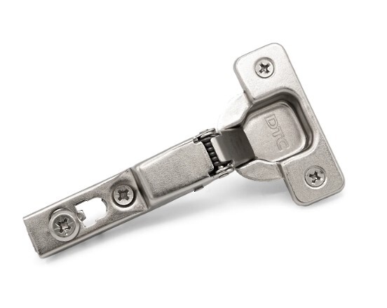 DTC C82 Hinge, 110°, Half Overlay, Soft-Close, Dowels