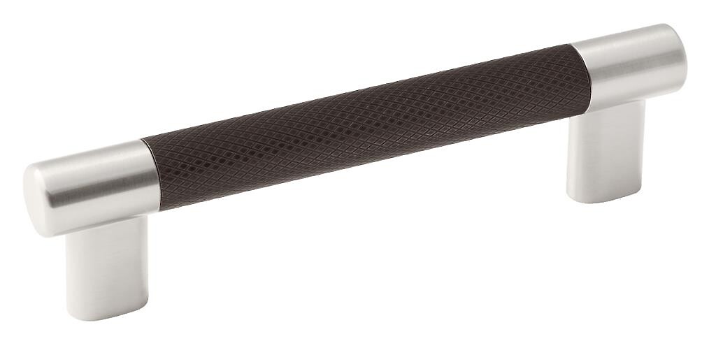 Esquire 128mm Pull - Satin Nickel / Oil-Rubbed Bronze