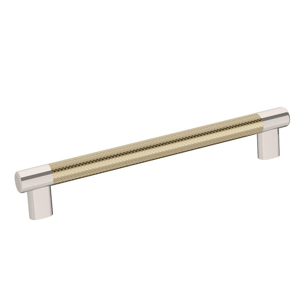 Esquire 8 inch Pull - Polished Nickel/Golden Champagne