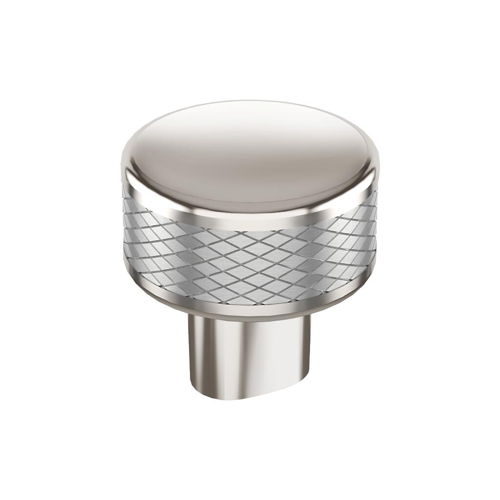 Esquire Knob 1-1/4" Polished Nickel/Stainless Steel