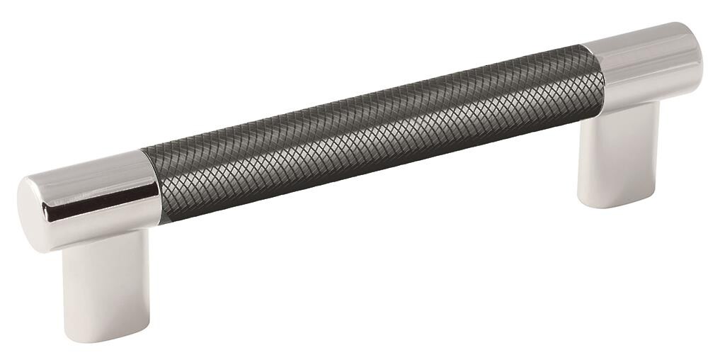 Esquire - Pull 128mm CC Polished Nickel/Gunmetal Bar Pull