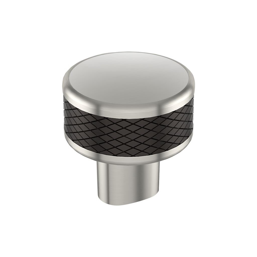 Esquire Round Knob - Satin Nickel/Oil-Rubbed Bronze