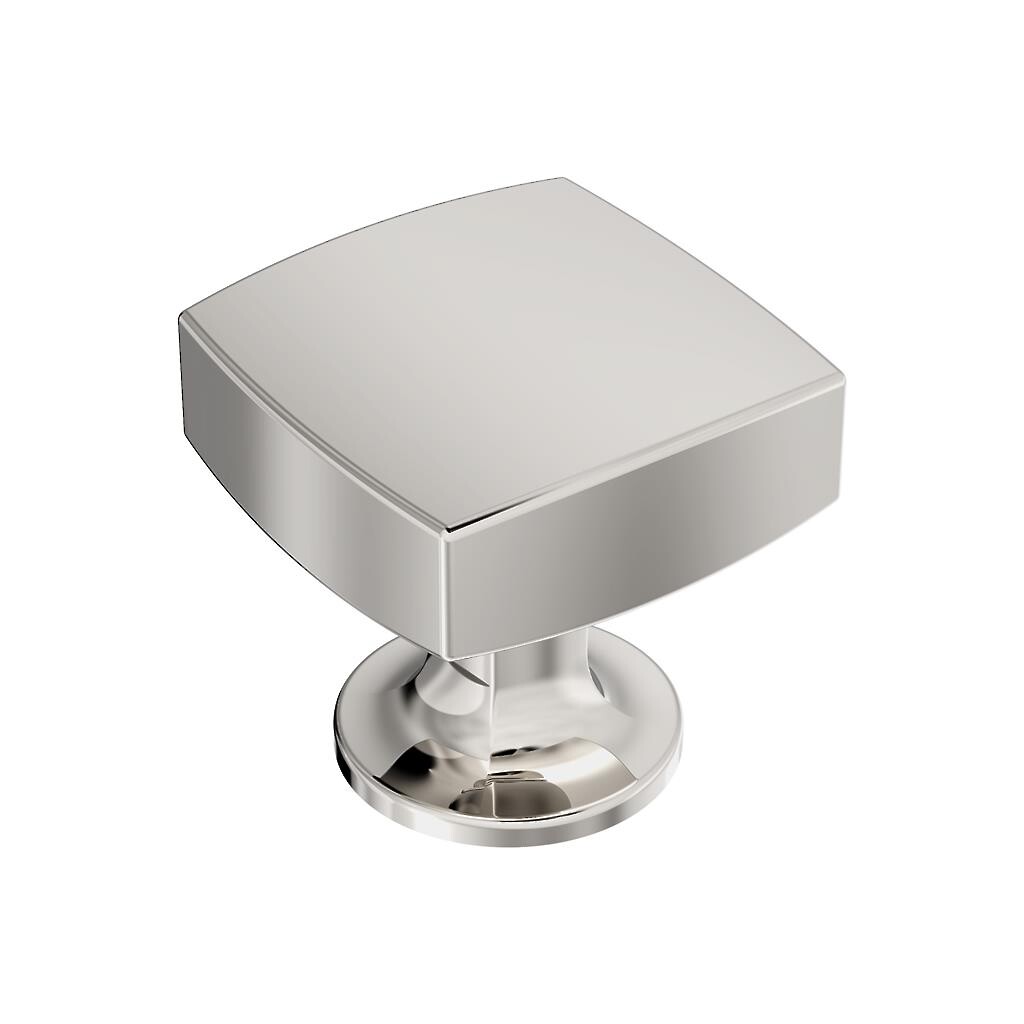 Everett Square Knob Polished Nickel