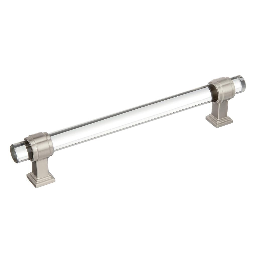 Glacio 160mm CC Pull Clear/Satin Nickel