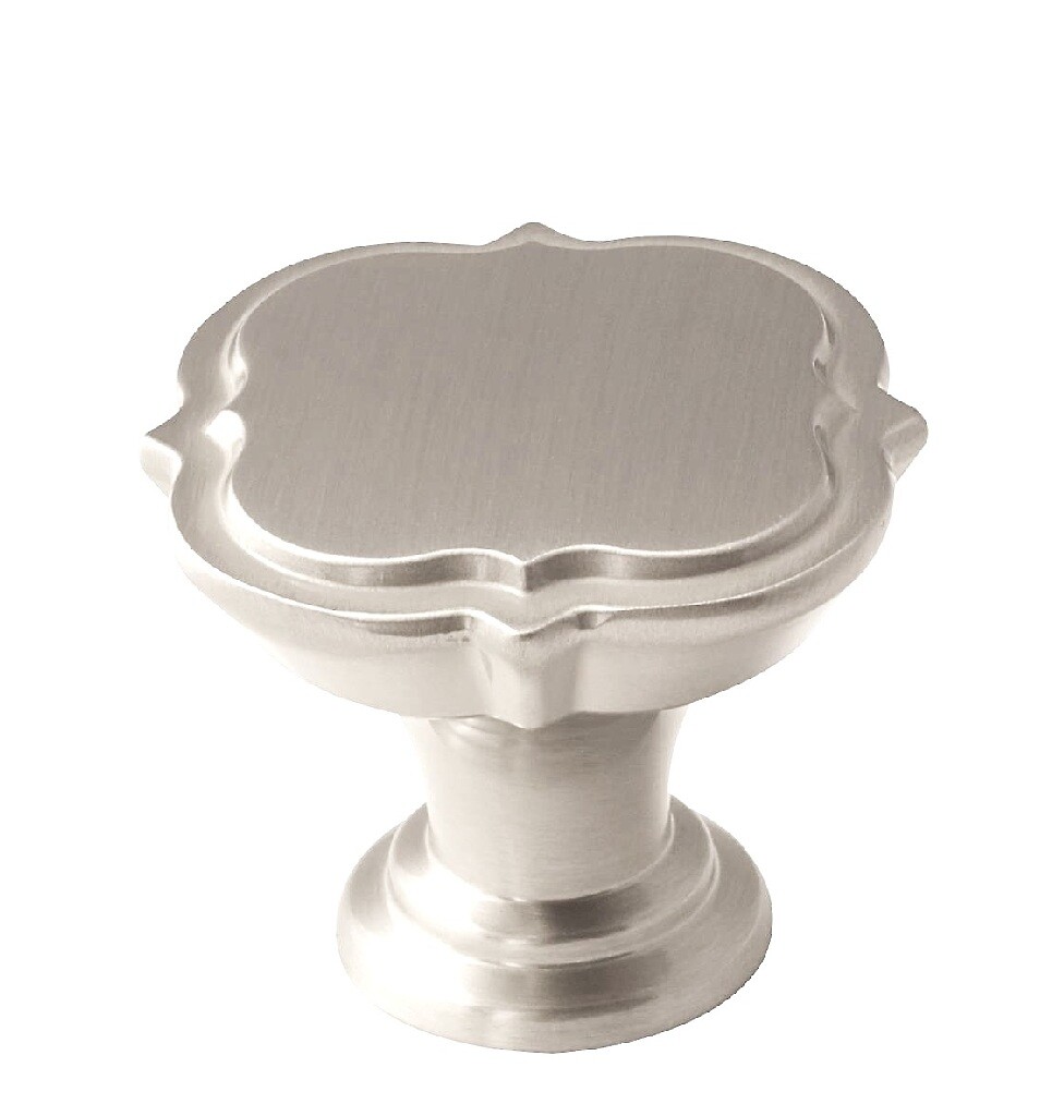 Grace Revitalize 35mm Floral Knob - Satin Nickel