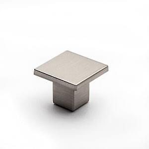 Haliburton - 30mm Square Knob Brushed Nickel