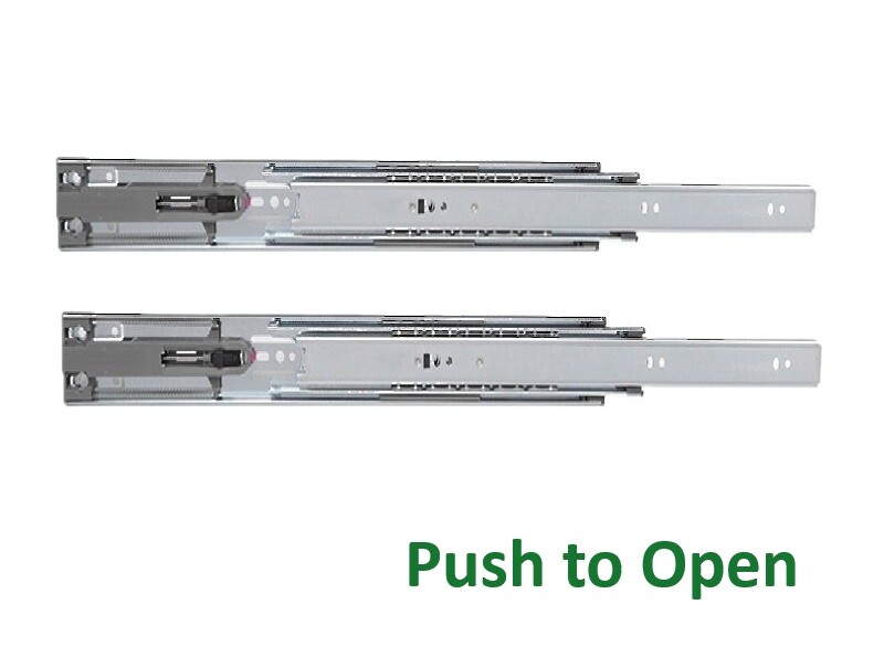 KV - 18" - GS4260 100lbs Full Extension Push To Open Side Mount Slides