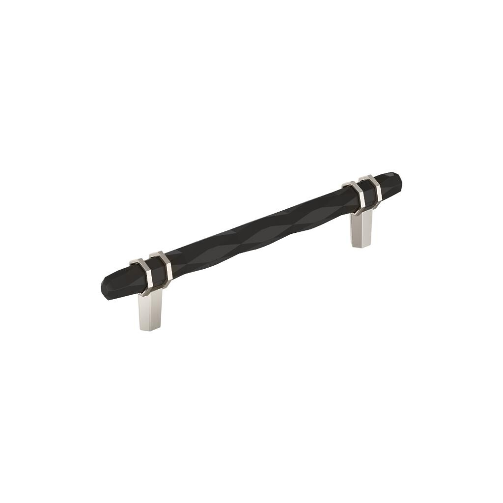 London Pull 160mm Black Bronze/Polished Nickel