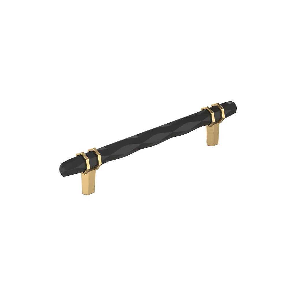 London Pull 160mm CC Black Bronze/Champagne Bronze