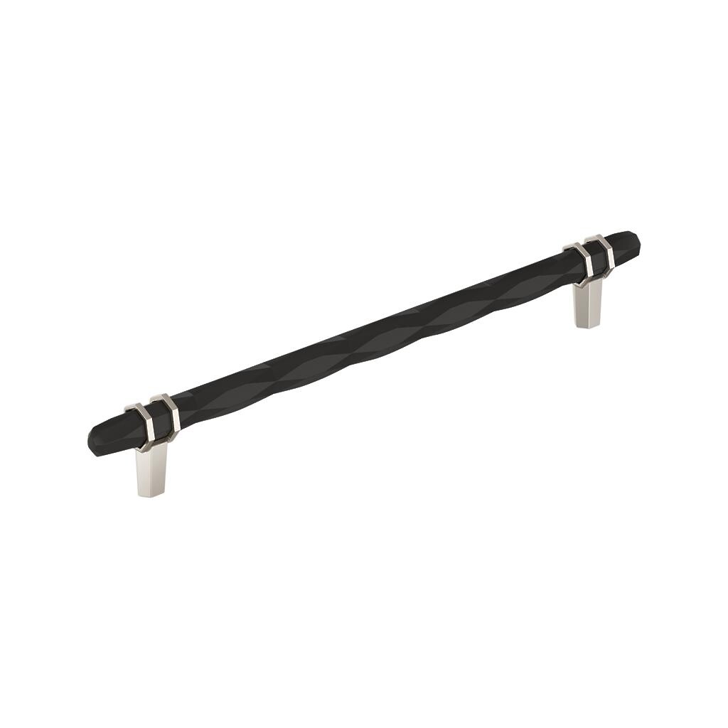 London Pull 256mm Black Bronze/Polished Nickel