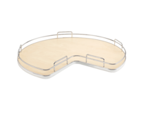 MAPLE / GRAY BOTTOM LAZY SUSAN - SINGLE SHELF