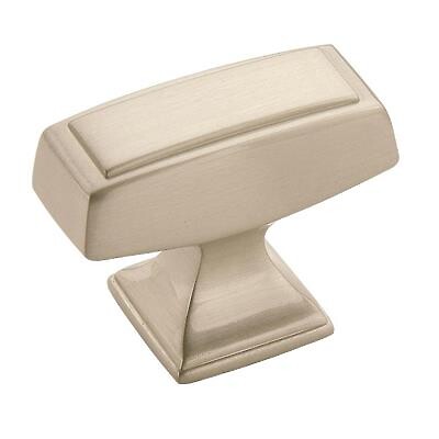 Mulholland 1-1/2" Sq Knob Satin Nickel