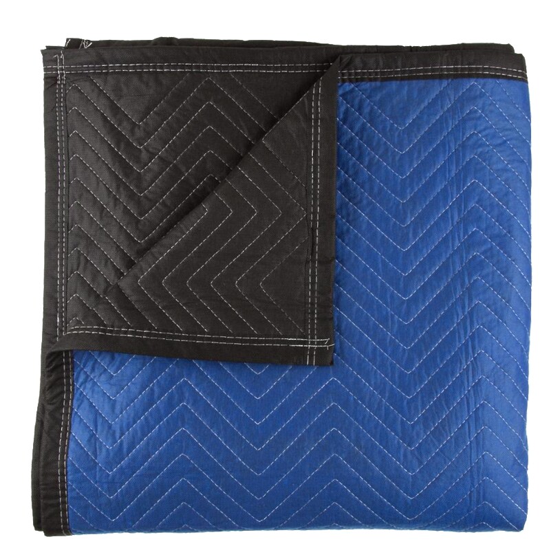 Moving Blanket - 72" x 80", Polyester Cotton Blend, Blue