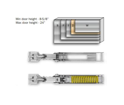 Push-To-Open "D" Wind Lift System Kit  