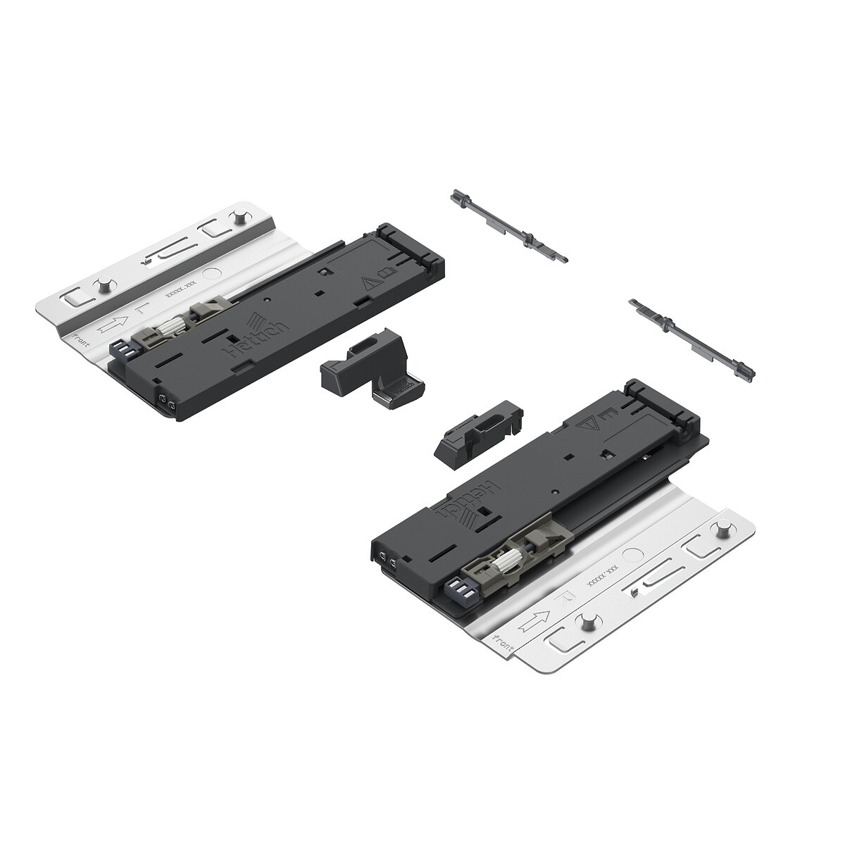 Hettich Quadro 5D - Push to open Silent  System, 10 - 30 kg
