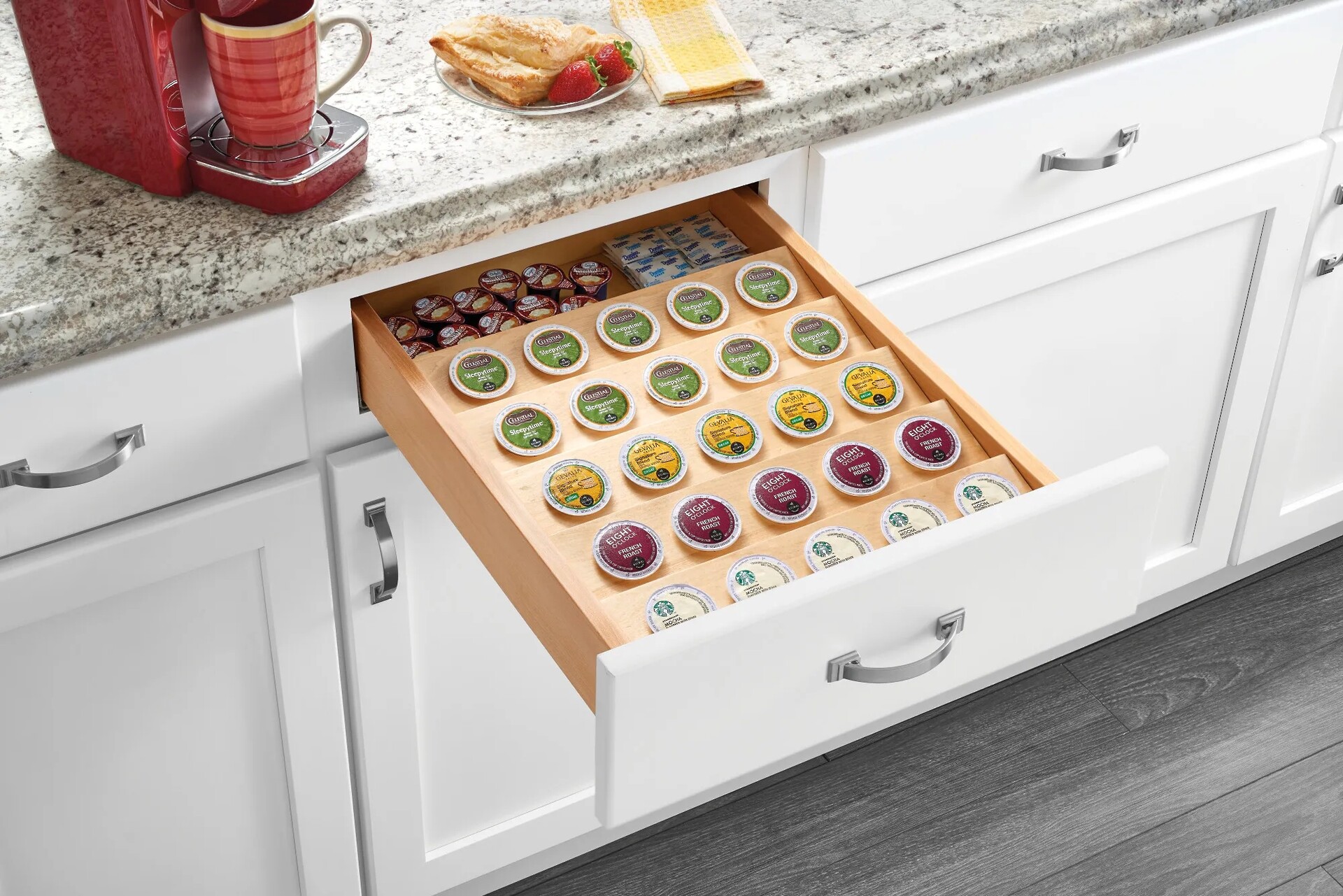 Rev-A-Shelf - 16" Cut-To-Size Insert K-Cup Organizer for Drawers
