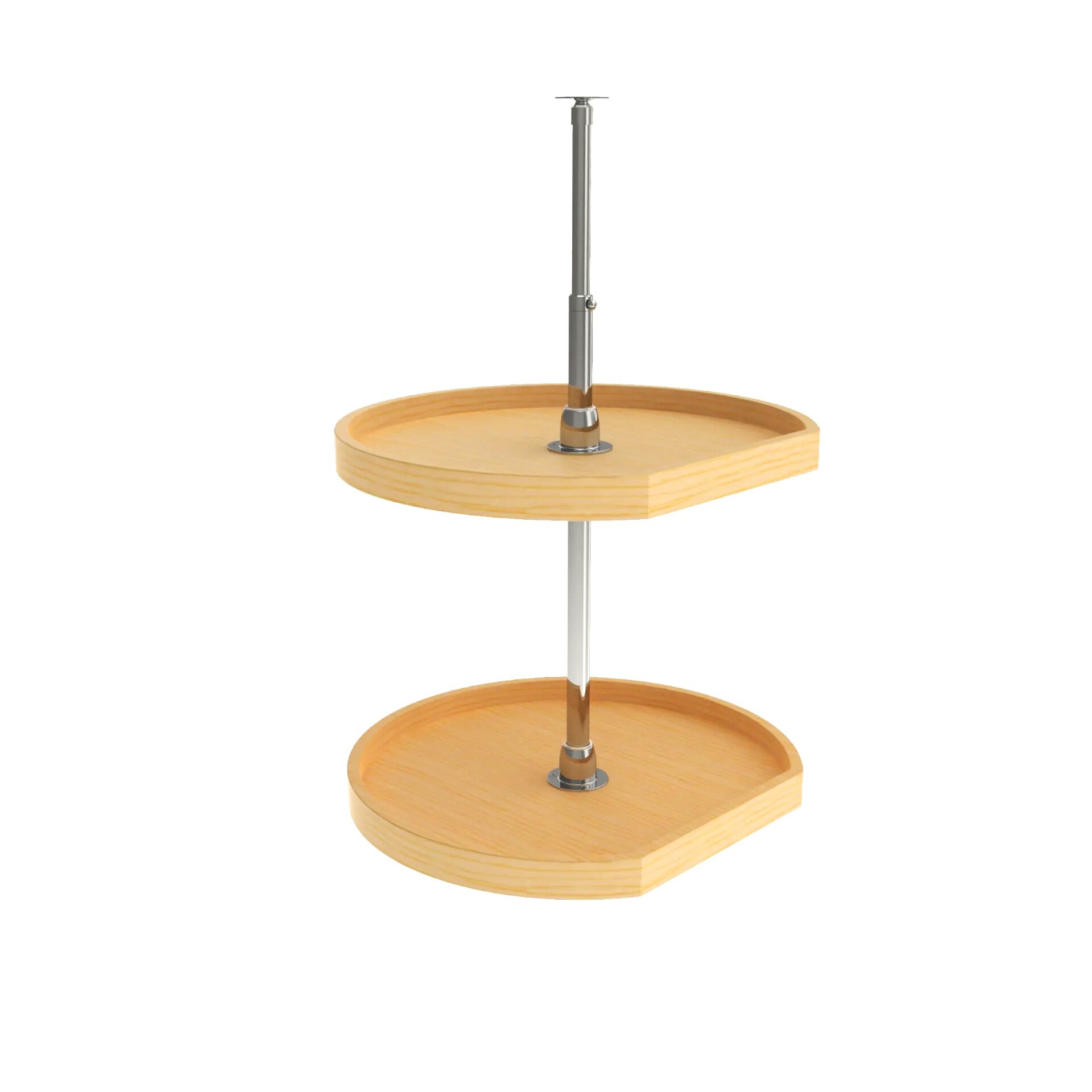 Rev-A-Shelf - 20" Maple D-Shape Wood Classic 2 Shelf (w/Hardware)